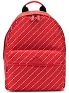 Karl Lagerfeld Stripe Logo Backpack - Red
