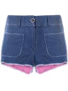 Chanel Vintage Fringed Shorts - Blue