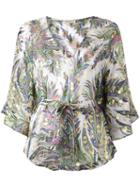 Etro Floral Print Blouse, Women's, Size: Small, Silk/metallic Fibre