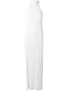 Maison Margiela Draped Halter Neck Gown, Women's, Size: 38, Grey, Viscose