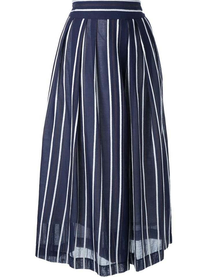 Loveless Striped Pleated Trousers
