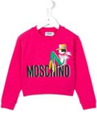 Moschino Kids Printed Sweatshirt, Girl's, Size: 8 Yrs, Pink/purple