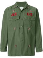 As65 Embroidered Military Shirt - Green