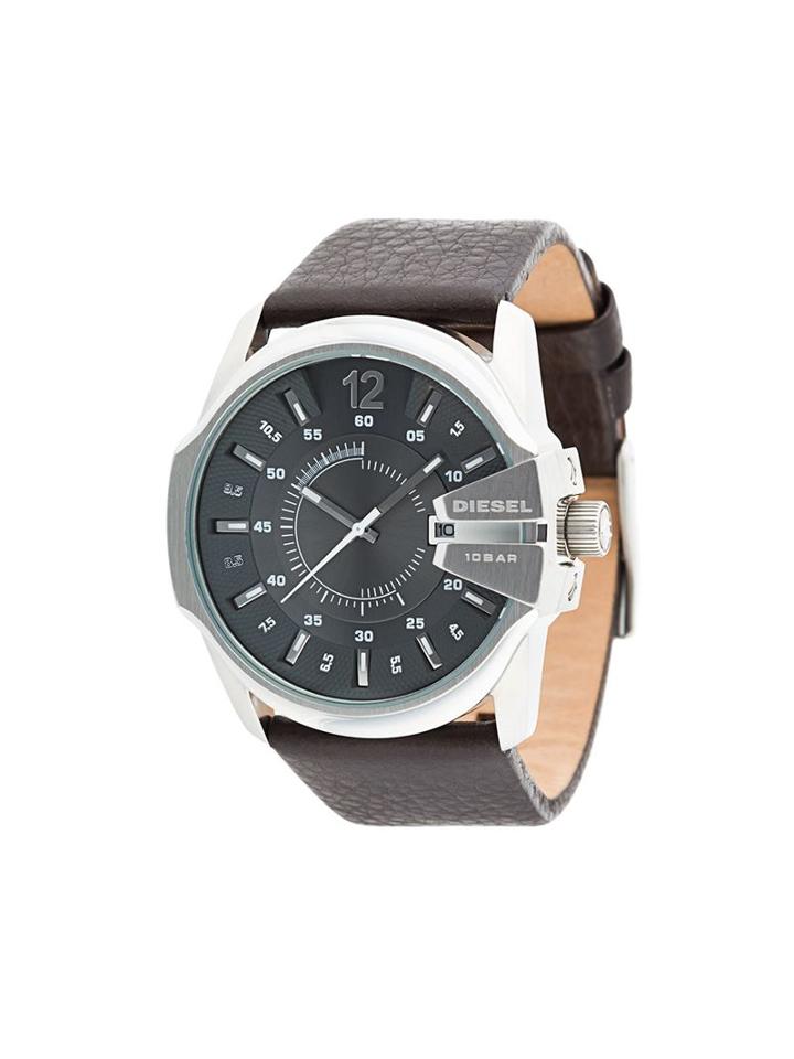 Diesel Round Analog Watch, Adult Unisex, Brown, Stainless Steel/leather