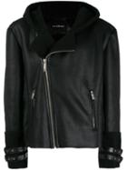 John Richmond Jarvis Lined Biker Jacket - Black