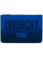 Givenchy Degrade Logo Pouch - Blue