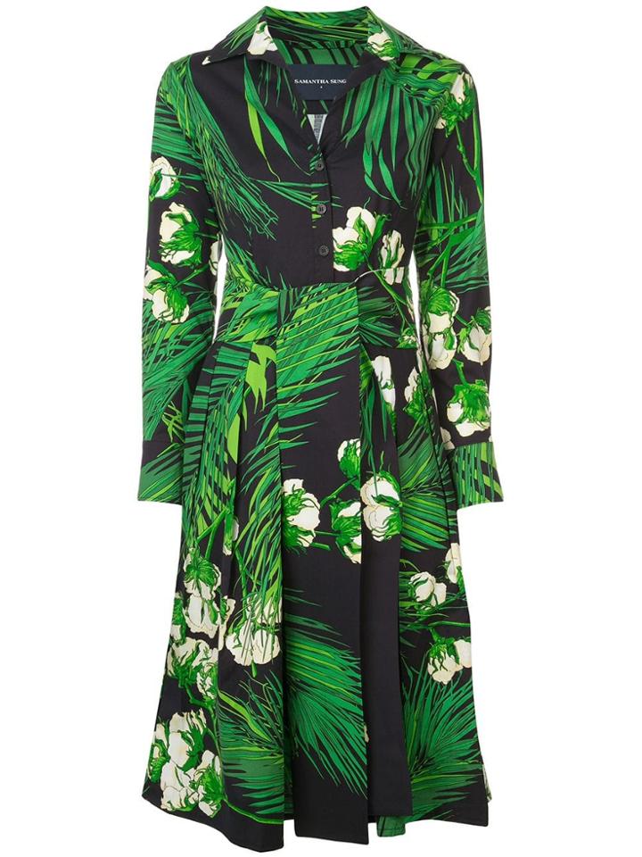 Samantha Sung Audrey Dress 1 Bali Palm - Black
