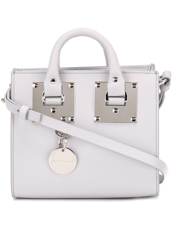 Sophie Hulme Metallic Detail Crossbody Bag, Women's, Grey