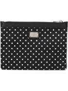 Dolce & Gabbana Polka Dot Print Clutch