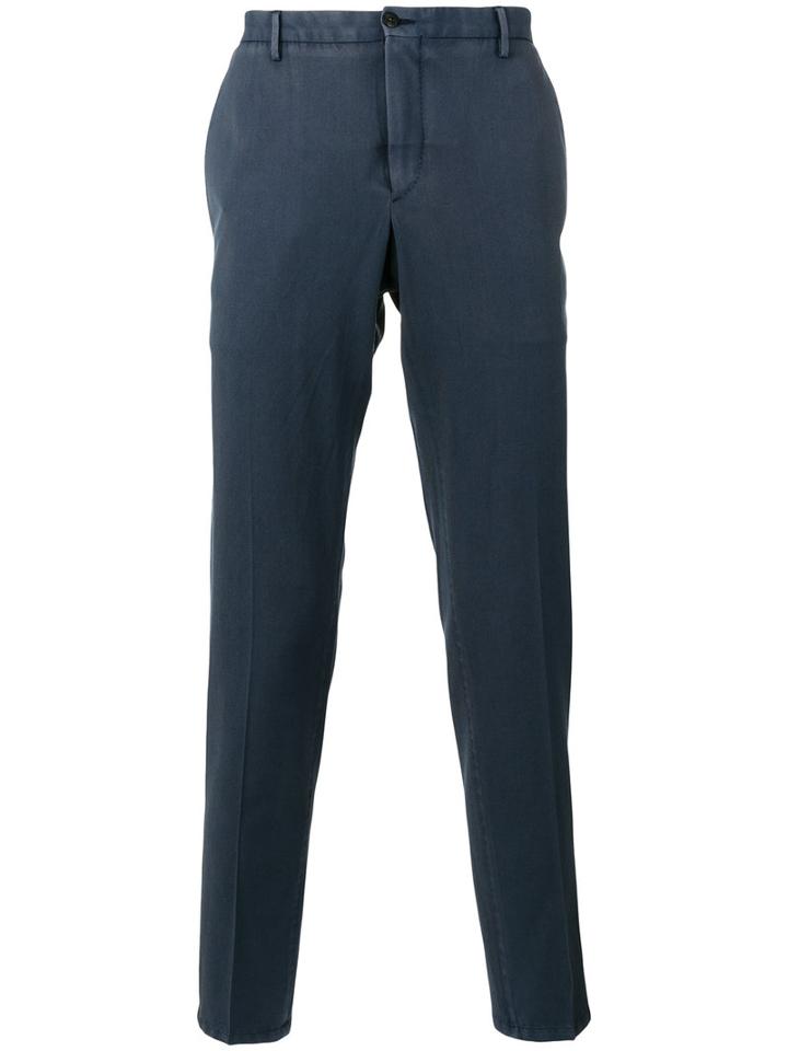 Boglioli Tailored Trousers, Men's, Size: 46, Blue, Wool