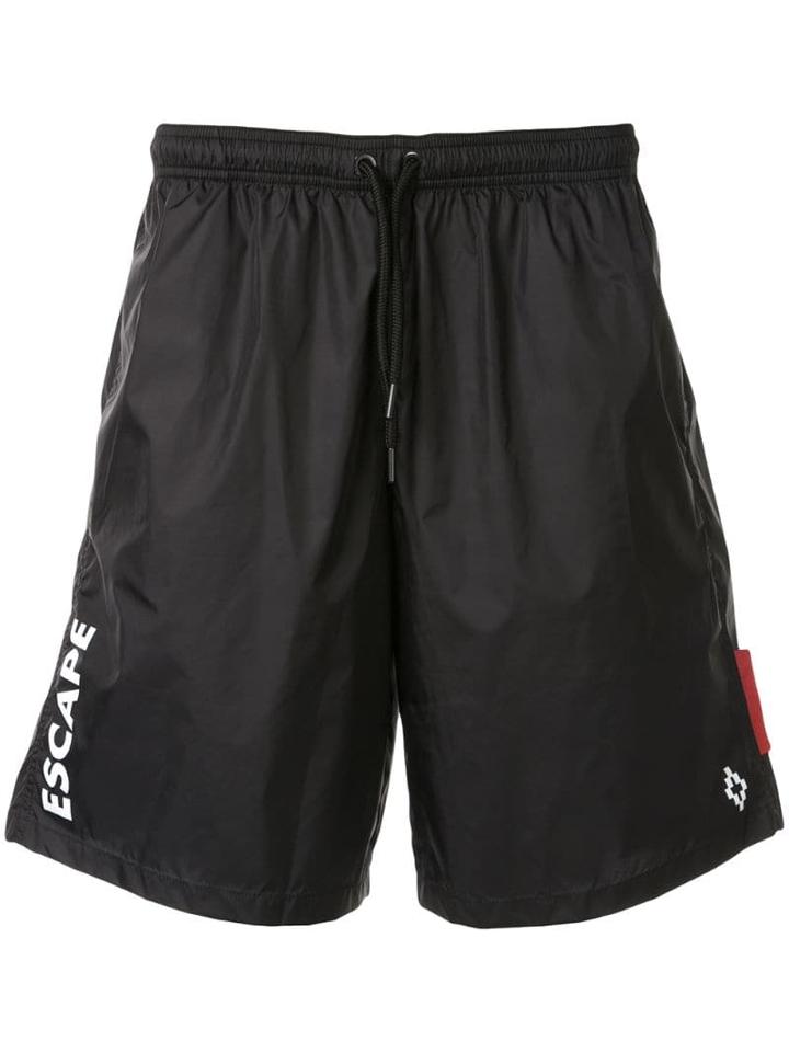 Marcelo Burlon County Of Milan Escape Board Shorts - Black