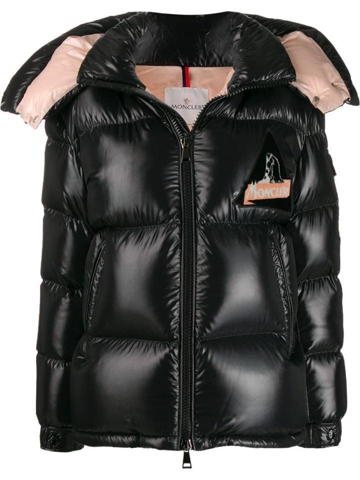 Moncler Logo Patch Puffer Jacket - Black