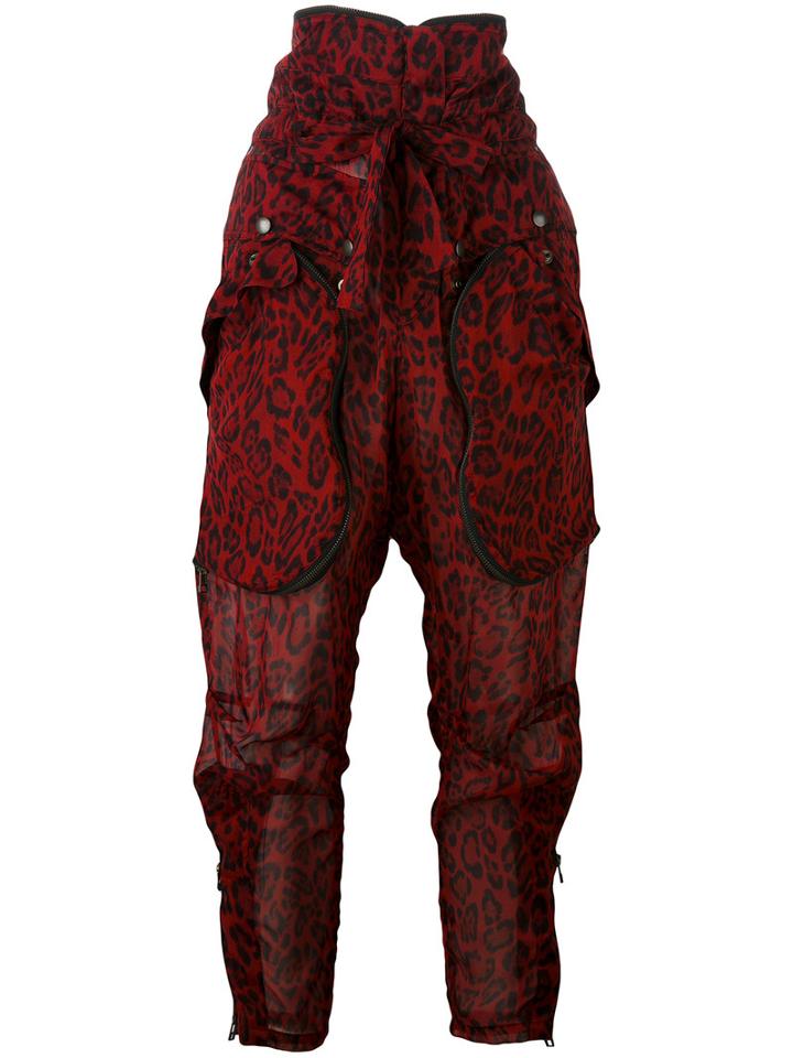 Faith Connexion - Leo Cargo Pants - Women - Silk/polyester - S, Red, Silk/polyester