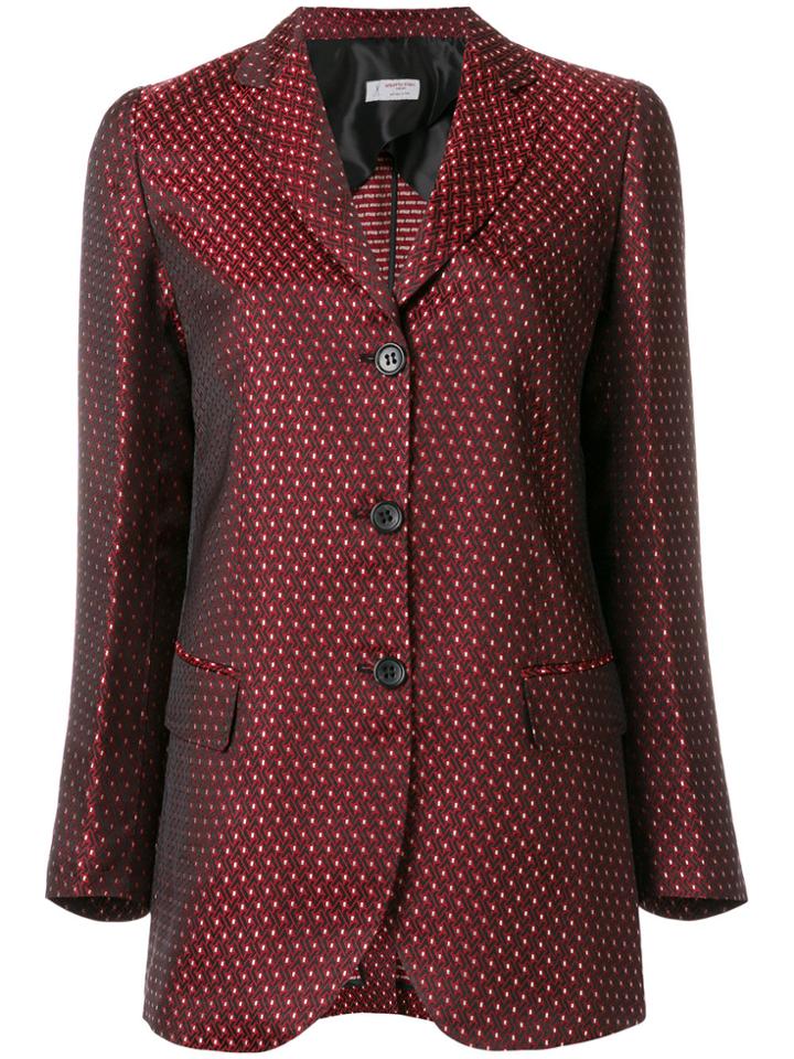 Alberto Biani Button Up Blazer - Red