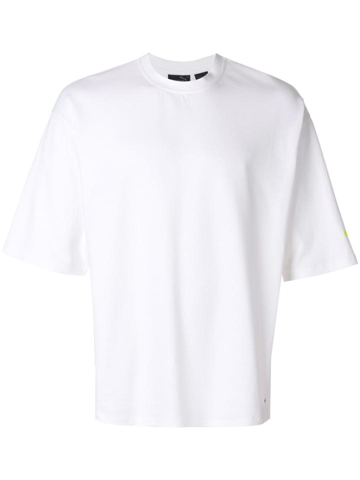 Puma Loose Fit Logo Print T-shirt - White