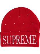 Supreme Studded Fw18 Beanie - Red