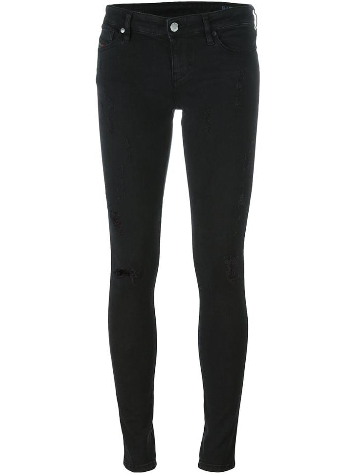 Diesel Super Slim Skinny Trousers - Black