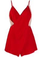 Victoria Beckham Cami-styles Top With Lace - Red