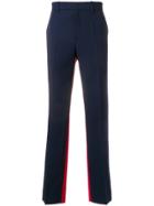 Calvin Klein 205w39nyc Two Tone Pleated Trousers - Blue