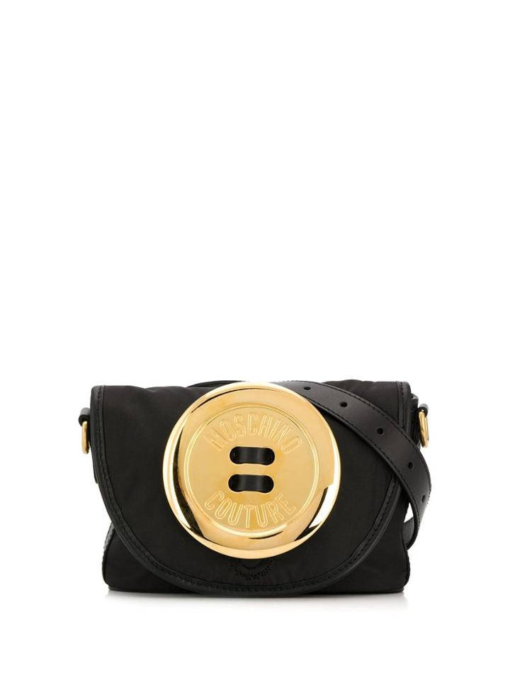 Moschino Button Belt Bag - Black