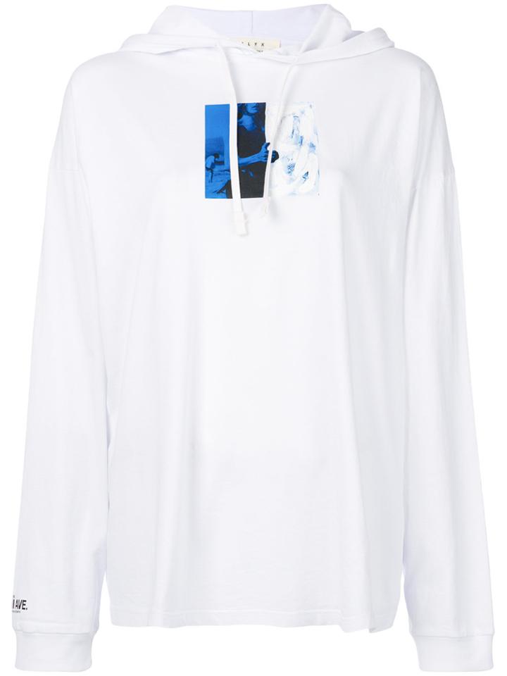 Alyx Printed Hoodie - White