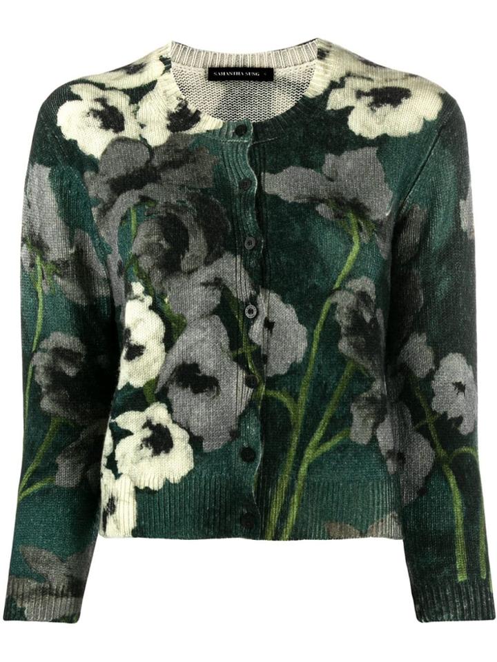 Samantha Sung Colette Cardigan - Green
