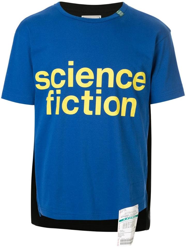 Maison Mihara Yasuhiro Science Fiction T-shirt - Blue