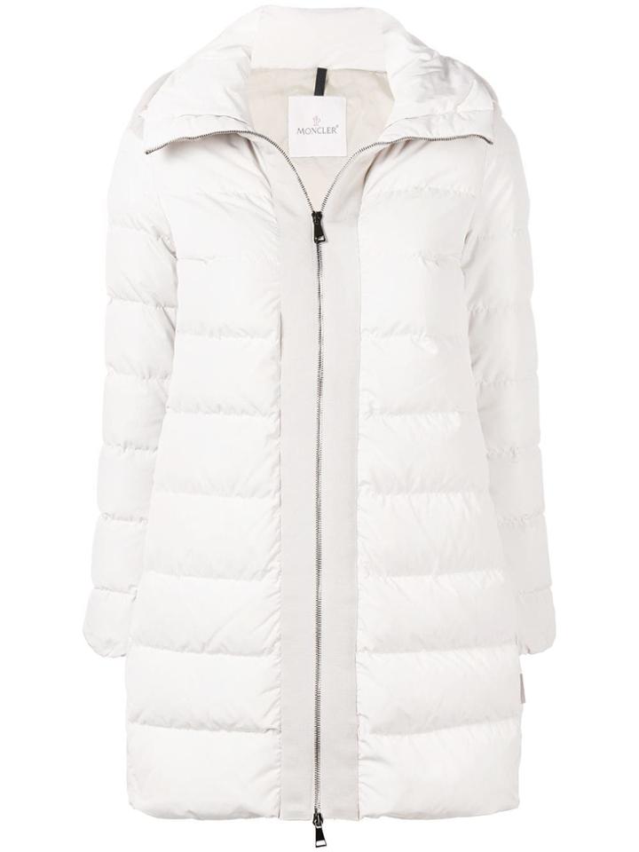 Moncler Linotte Coat Stone - White