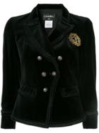 Chanel Pre-owned Double Breasted Cropped Jacket - Black