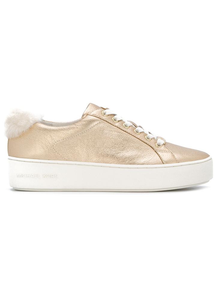 Michael Michael Kors Poppy Metallic Sneakers - Nude & Neutrals