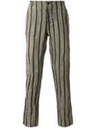 Transit Stripe Creased Trousers - Brown