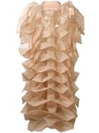 Junya Watanabe Comme Des Garçons - Three-dimensional Dress - Women - Polyester - S, Nude/neutrals, Polyester