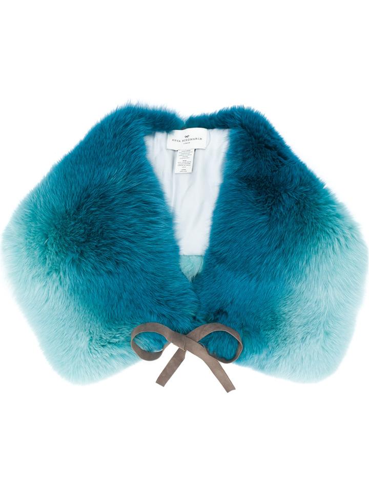 Anya Hindmarch Wide Gradient Stole - Blue