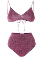 Oseree High-waisted Lumière Two Piece Bikini - Pink