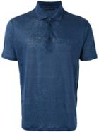 Etro Classic Polo Shirt, Men's, Size: Xxl, Blue, Linen/flax