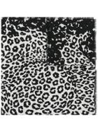 Marc Jacobs Leopard Print Shawl - Black