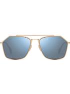 Fendi Eyewear Hexagonal Sunglasses - Gold