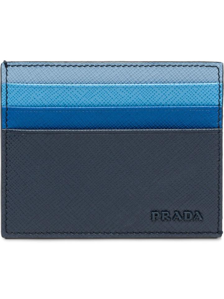 Prada Credit Card Holder - Blue