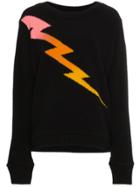 The Elder Statesman Lightning Intarsia Jumper - Black