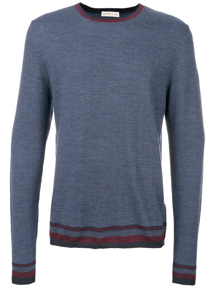 Etro Crew Neck Jumper - Blue
