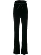 Ann Demeulemeester High-waisted Belted Trousers - Black