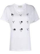 Être Cécile Organic Cotton Dog Print T-shirt - White