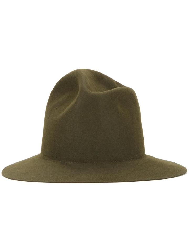 Kijima Takayuki 'wax' Hat, Men's, Size: 59, Green, Rabbit Felt