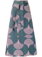 La Doublej Printed Midi Skirt - Green