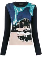 Sport Max Code Dinar Patterned Top - Blue
