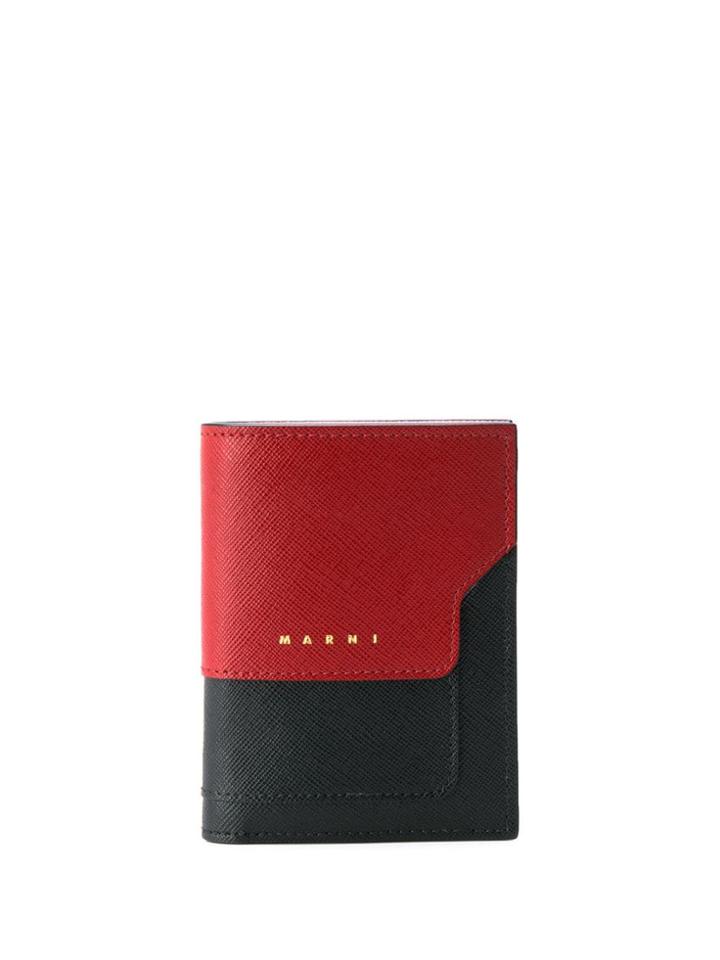 Marni Panelled Bi-fold Wallet - Black
