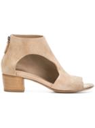 Marsèll Peep Toe Cut-out Ankle Boots - Nude & Neutrals