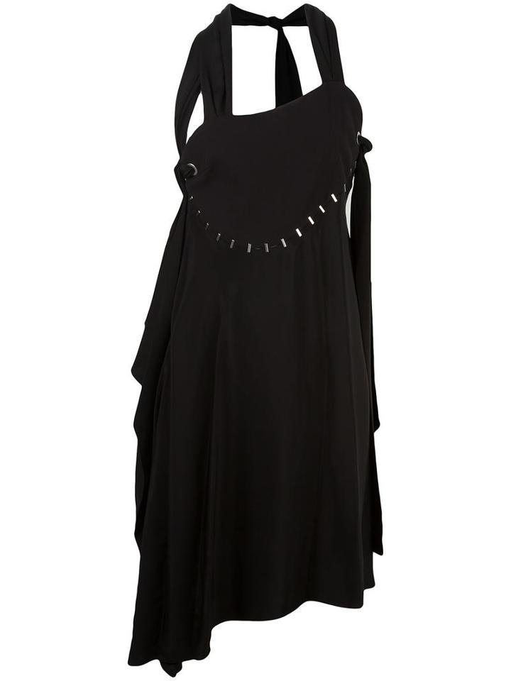 3.1 Phillip Lim Staple Trim Dress, Women's, Size: 4, Black, Silk/virgin Wool/cotton/spandex/elastane