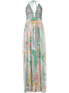 Emilio Pucci Belted Printed Maxi Dress - Multicolour