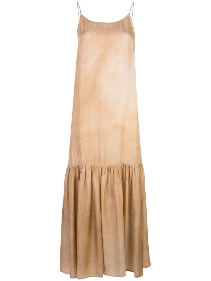 Uma Wang Gathered Shift Dress - Neutrals
